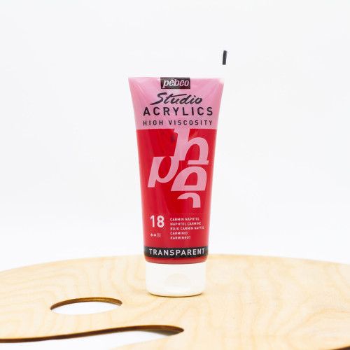 Akriliniai dažai „Pebeo studio“ 100ml ,,Naphtol“ karminas (18)