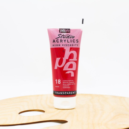 Akriliniai dažai „Pebeo studio“ 100ml ,,Naphtol“ karminas (18)