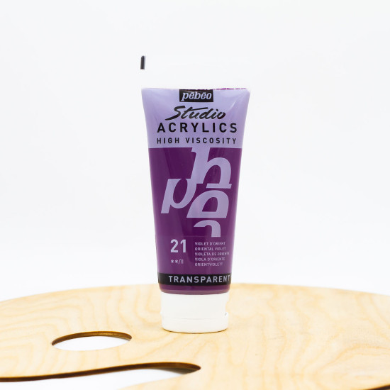 Akriliniai dažai „Pebeo studio“ 100ml ,,Oriental“ violetinė (21)