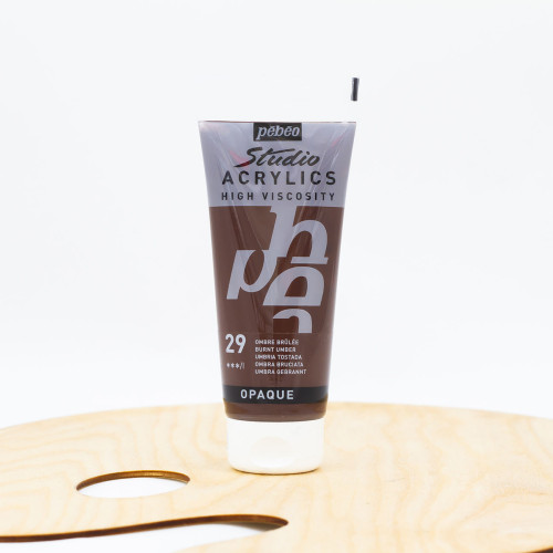 Akriliniai dažai „Pebeo studio“ 100ml deginta umbra (29)