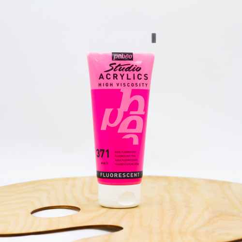Akriliniai dažai „Pebeo studio“ 100ml rožiniai fluorescentiniai (371)