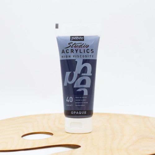 Akriliniai dažai „Pebeo studio“ 100ml Payne’s grey (40)