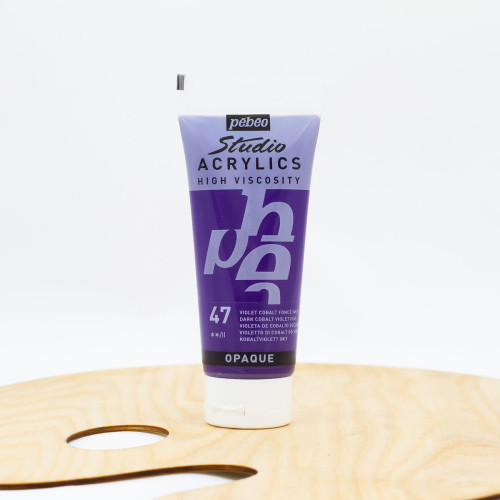 Akriliniai dažai „Pebeo studio“ 100ml  ,,Cobalt“ tamsi violetinė (47)