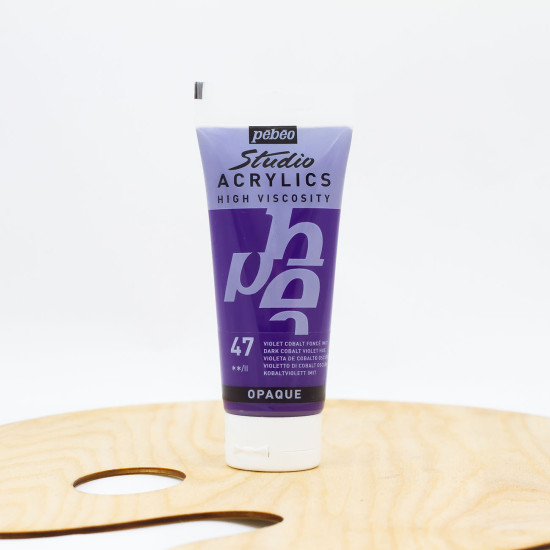 Akriliniai dažai „Pebeo studio“ 100ml  ,,Cobalt“ tamsi violetinė (47)