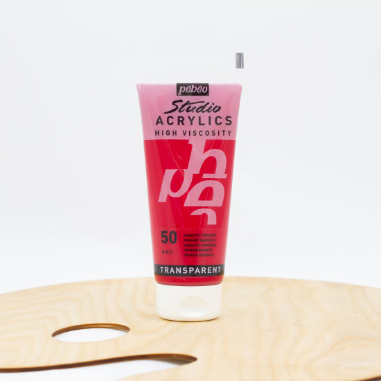 Akriliniai dažai „Pebeo studio“ 100ml ,,Primary“ magenta (50)