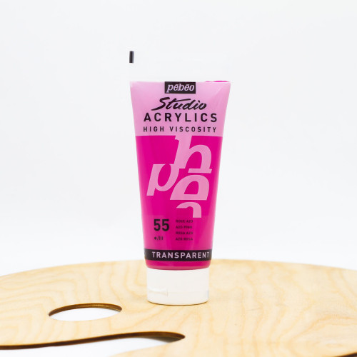 Akriliniai dažai „Pebeo studio“ 100ml ,,Azo“ rožinė (55)