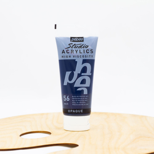 Akriliniai dažai „Pebeo studio“ 100ml ,,Prussian“ mėlyna (56)