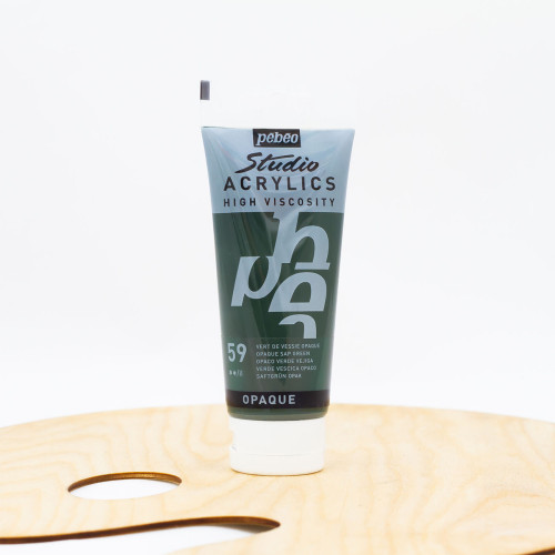 Akriliniai dažai „Pebeo studio“ 100ml ,,Opaque sap“ žalia (59)