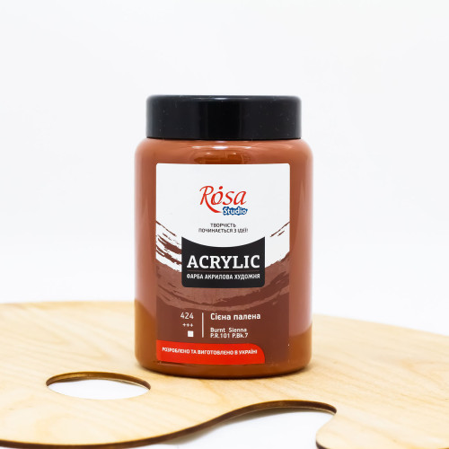 Akriliniai dažai ROSA Studio 400 ml, deginta siena (424)