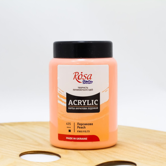 Akriliniai dažai ROSA Studio 400 ml, persikų spalvos (435)
