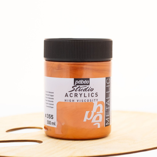 Akriliniai dažai „Pebeo studio“ 500ml varis (355)