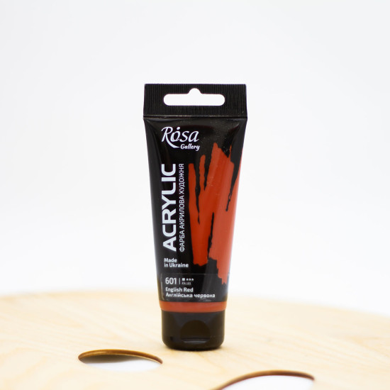 Akriliniai dažai "Rosa" Gallery 60 ml  anglų raudoni (601)