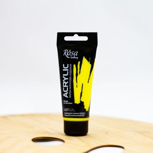 Akriliniai dažai "Rosa" Gallery 60 ml kadmis citrininis (627)