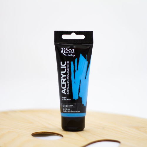 Akriliniai dažai "Rosa" Gallery 60 ml dangaus mėlynumo (633)