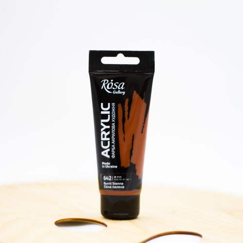 Akriliniai dažai "Rosa" Gallery 60 ml Siena deginta (642)