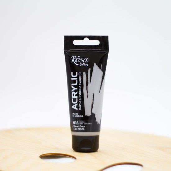 Akriliniai dažai "Rosa" Gallery 60 ml šviesiai pilki (643)