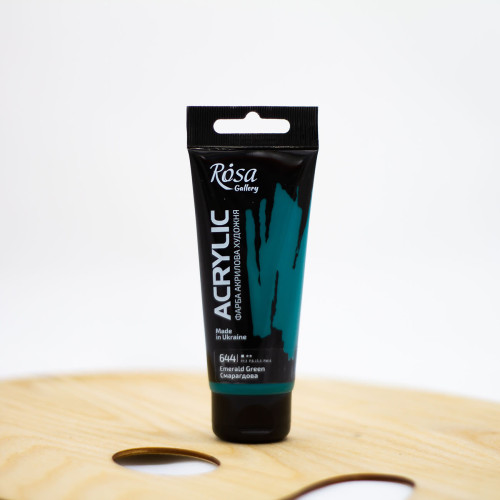 Akriliniai dažai "Rosa" Gallery 60 ml smaragdiniai žali (644)