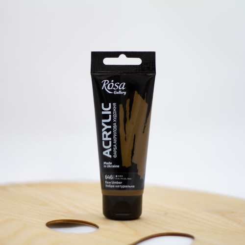 Akriliniai dažai "Rosa" Gallery 60 ml  Umbra Natūrali (646)