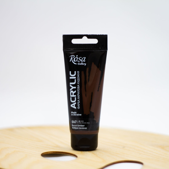 Akriliniai dažai "Rosa" Gallery 60 ml  umbra deginta (647)