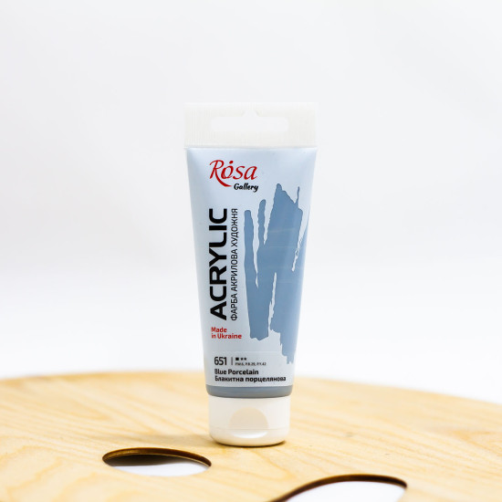 Akriliniai dažai "Rosa" Gallery 60 ml Mėlynas porcelianas (651)