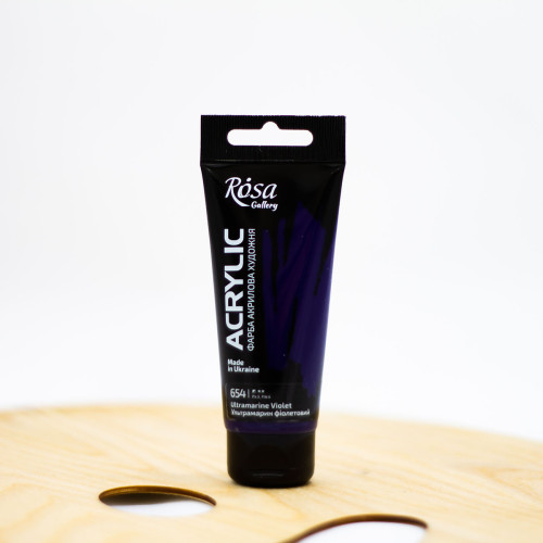 Akriliniai dažai "Rosa" Gallery 60 ml ultramarinas violetinis (654)