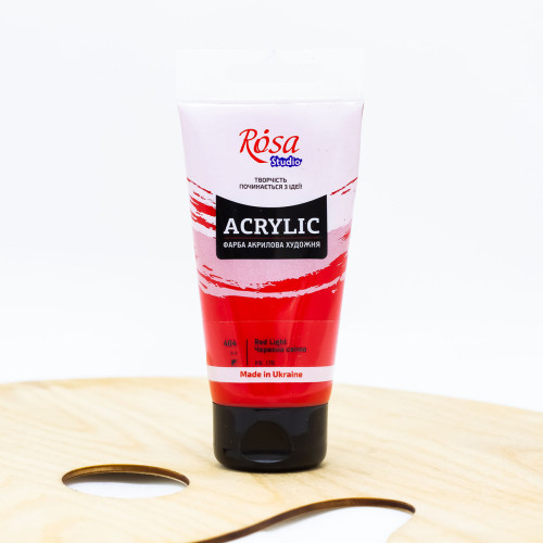 Akriliniai dažai ROSA Studio 75 ml, šviesiai raudoni (404)