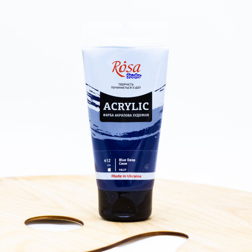 Akriliniai dažai ROSA Studio 75 ml, mėlyni (412)