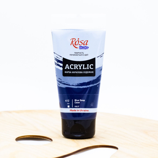 Akriliniai dažai ROSA Studio 75 ml, mėlyni (412)