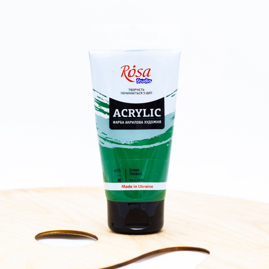 Akriliniai dažai ROSA Studio 75 ml, žali (415)