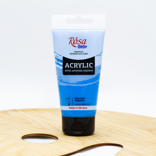 Akriliniai dažai ROSA Studio 75 ml, žydri (417)