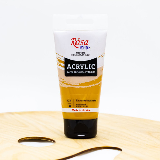 Akriliniai dažai ROSA Studio 75 ml, Siena Natūrali (423)