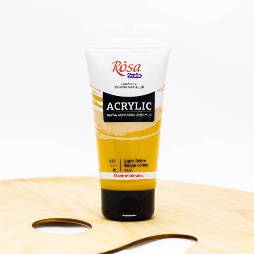 Akriliniai dažai ROSA Studio 75 ml, ochra šviesi (427)