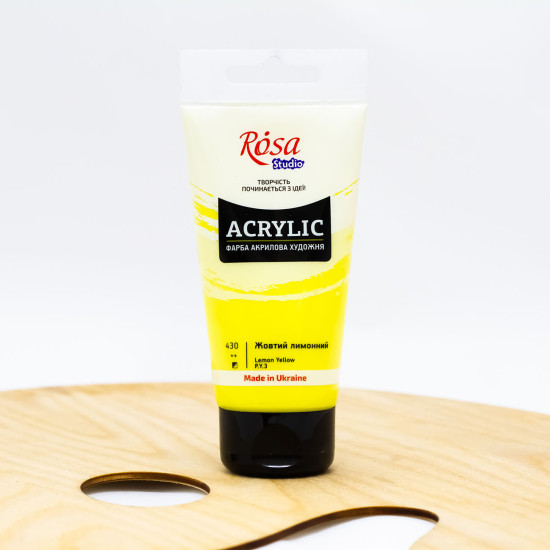 Akriliniai dažai ROSA Studio 75 ml,  citrininiai (430)