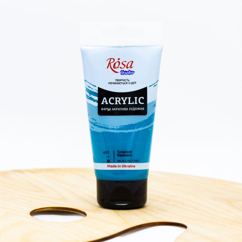 Akriliniai dažai ROSA Studio 75 ml, turkis (431)
