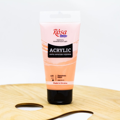 Akriliniai dažai ROSA Studio 75 ml, persikų spalvos (435)