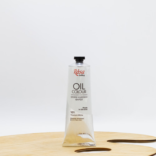 Aliejiniai dažai "Rosa" Gallery 100ml Titano balta (101)