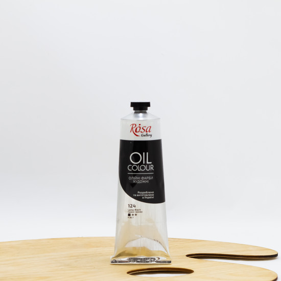 Aliejiniai dažai "Rosa" Gallery 100ml Lamp juoda (124)