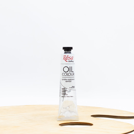 Aliejiniai dažai "Rosa" Gallery 45ml Titano balta (101)