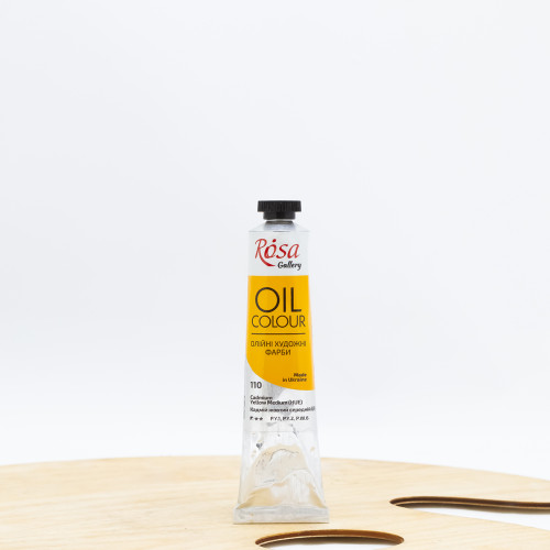 Aliejiniai dažai "Rosa" Gallery 45ml Kadmis geltonas vidutinis (110)