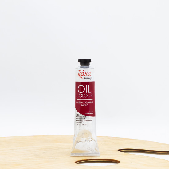 Aliejiniai dažai "Rosa" Gallery 45ml Madder raudona (118)