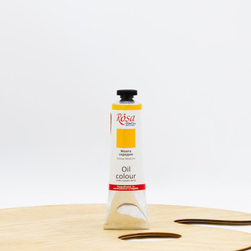 Aliejiniai dažai "Rosa" Studio 60ml Vidutinė geltona (507)