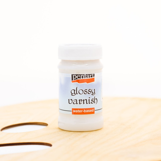 Blizgus akrilinis lakas Pentart, 100ml