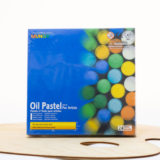 Aliejinės pastelės rinkinys 24sp „Mungyo“