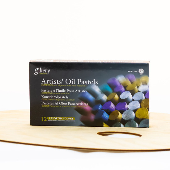 Aliejinės pastelės Metallic rinkinys ,,Mungyo“ 12sp