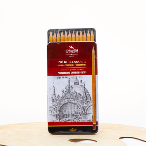 Grafitinių pieštukų rinkinys 12vnt ART 8B-2H