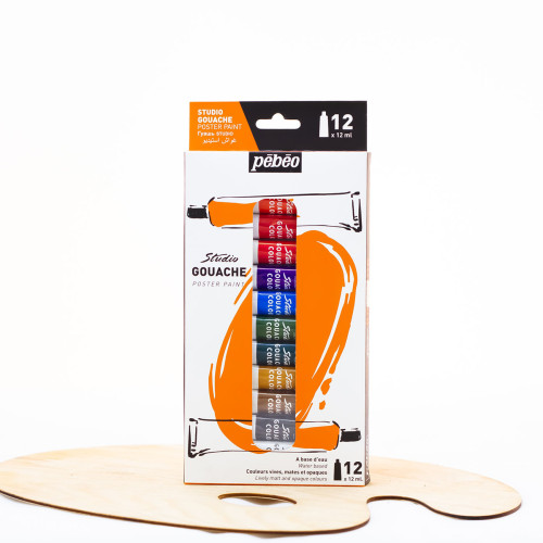 Guašo rinkinys Pebeo Studio, 12×12 ml