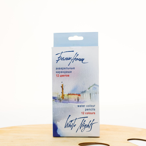 Akvareliniai pieštukai dailei "White Nights", 12sp.