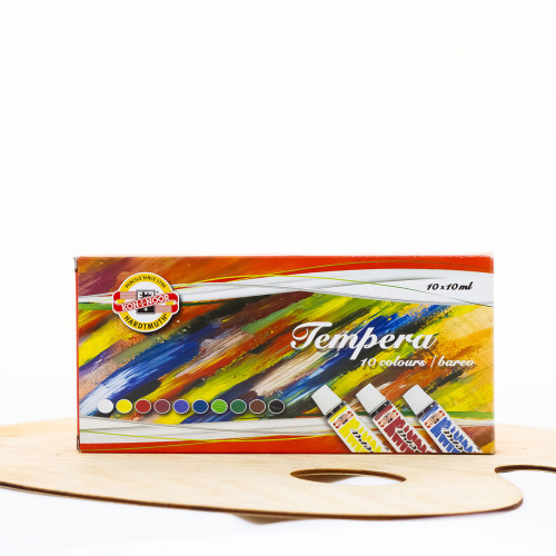 Dažų rinkinys TEMPERA , 10x10ml