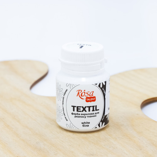 Dažai tekstilei Rosa Talent 20ml, balti