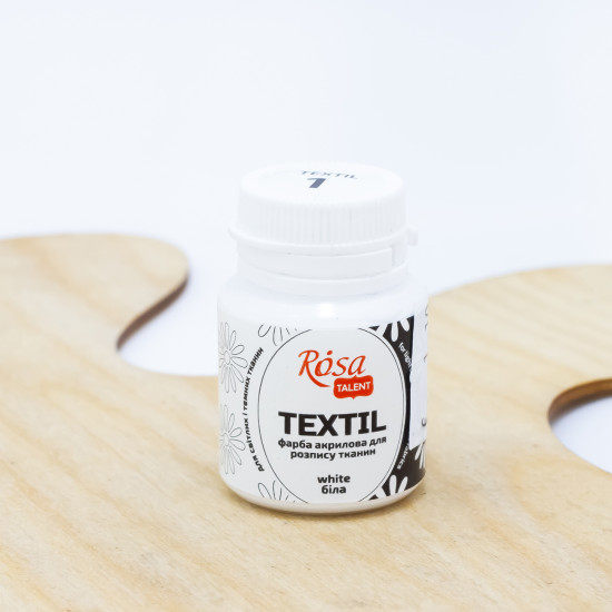 Dažai tekstilei Rosa Talent 20ml, balti